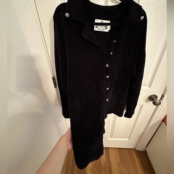 Chenille Cardigan Silver Button Details Santa Fe - Picture 5 of 8